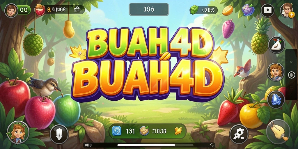 Tampilan gameplay BUAH4D yang menarik dengan karakter dan latar belakang yang detail.
