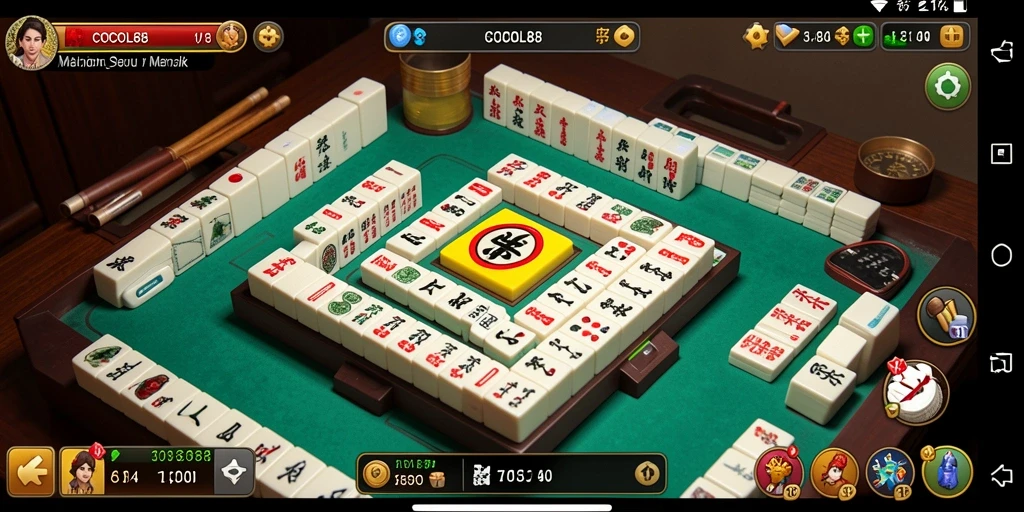 Tampilan gameplay COCOL88 yang menarik saat bermain Mahjong.