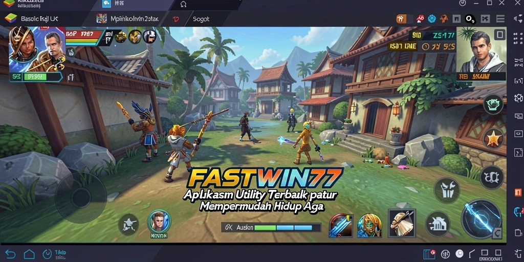 Tampilan antarmuka pengguna yang intuitif dari FASTWIN77.
