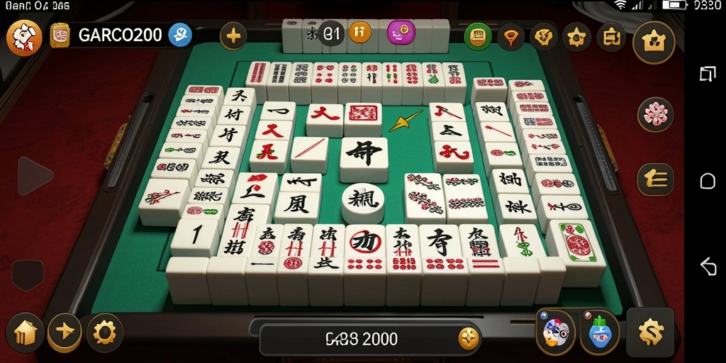 Tampilan menarik dari gameplay Mahjong di GARCO200.