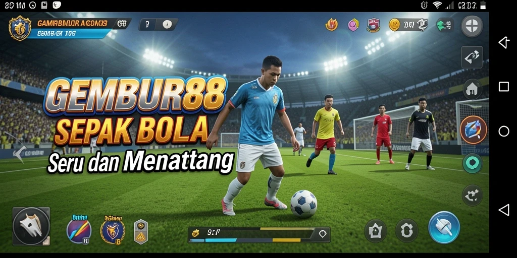 GEMBUR88 menampilkan gameplay sepak bola yang seru dan kompetitif.