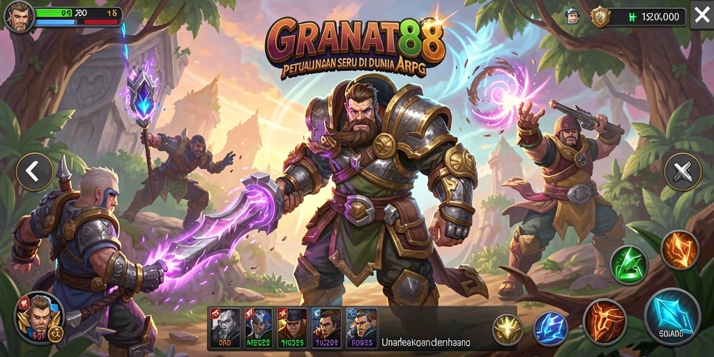 Tampilan gameplay ARPG yang menegangkan dan penuh aksi.