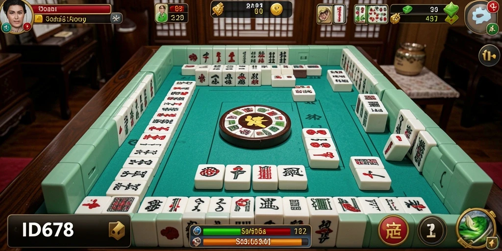 Tampilan gameplay seru dari permainan Mahjong ID678.
