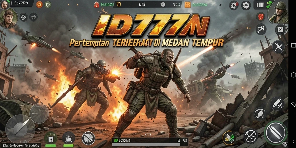 Tampilan gameplay seru dari ID777, pertarungan intens di arena Battle Royale.