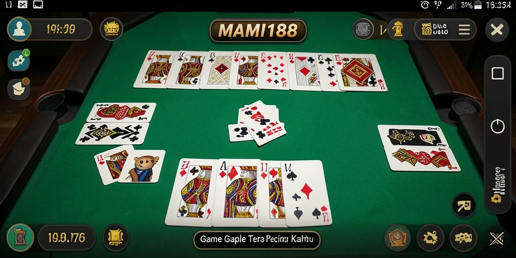 Tampilan gameplay Gaple di MAMI188 yang seru dan interaktif.
