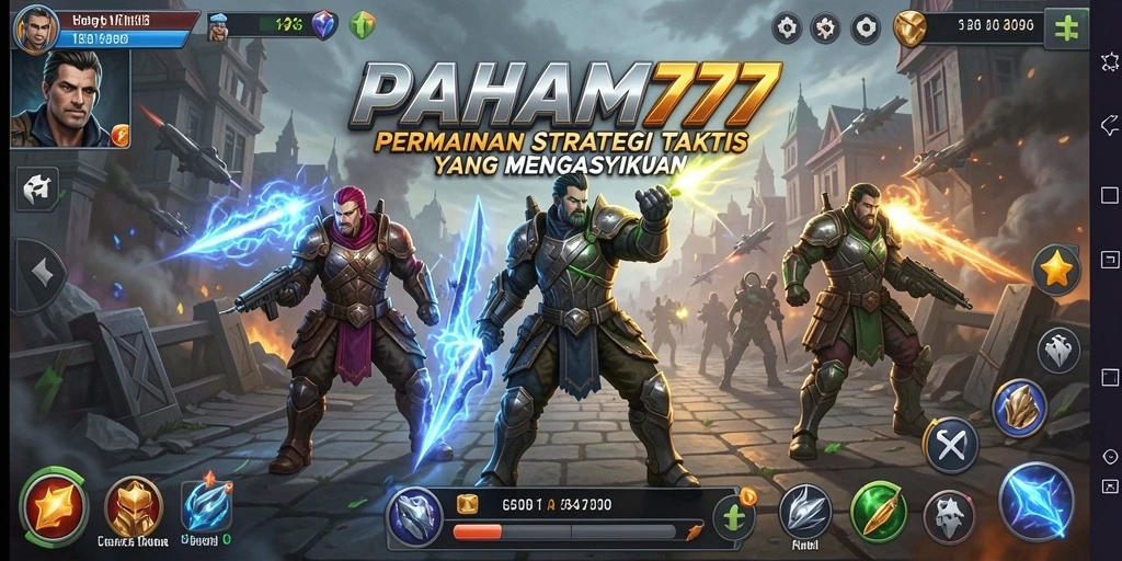 Tangkapan layar gameplay PAHAM777 menampilkan strategi dan pertempuran yang seru.