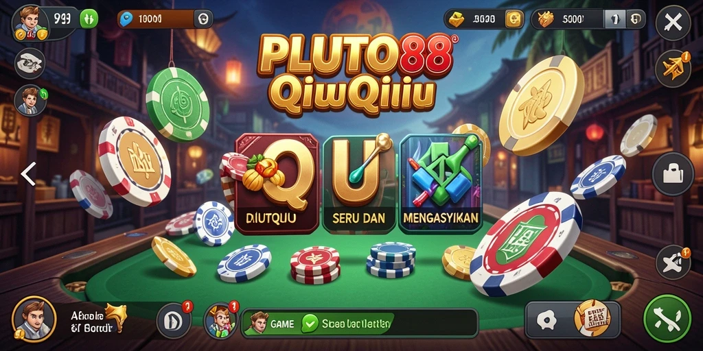 Screenshot gameplay QiuQiu yang menampilkan suasana seru.