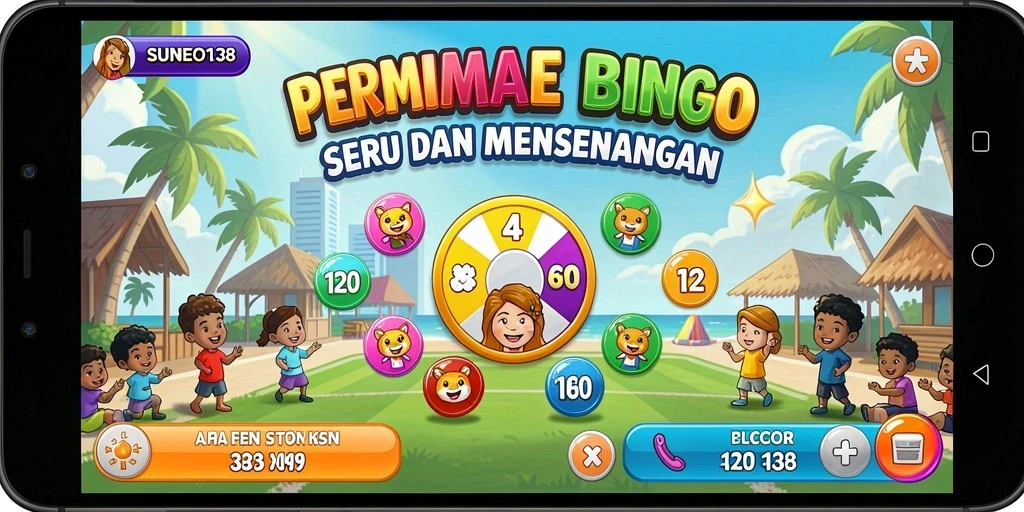 Tampilan menarik dari gameplay Bingo di SUNEO138 yang seru dan interaktif.