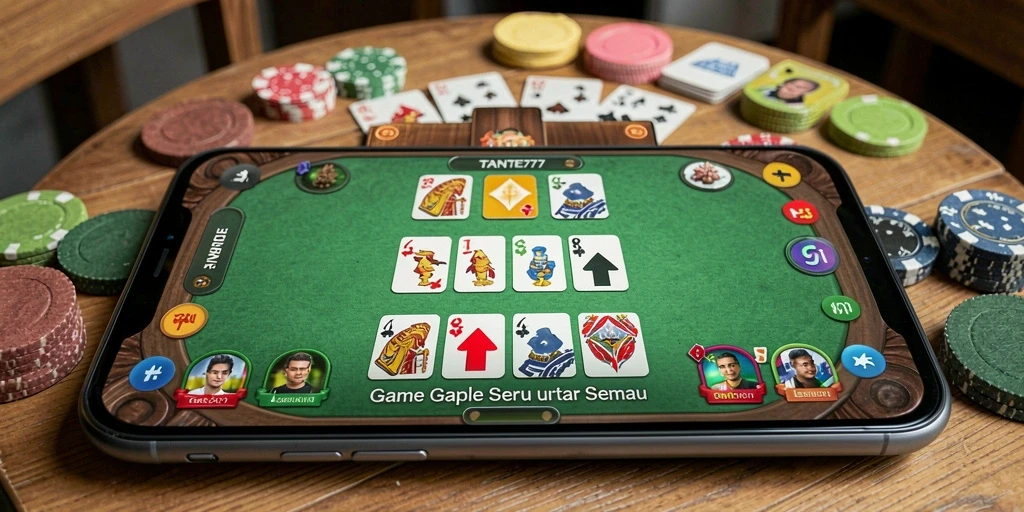Gameplay seru Gaple di TANTE777 dengan antarmuka yang menarik.