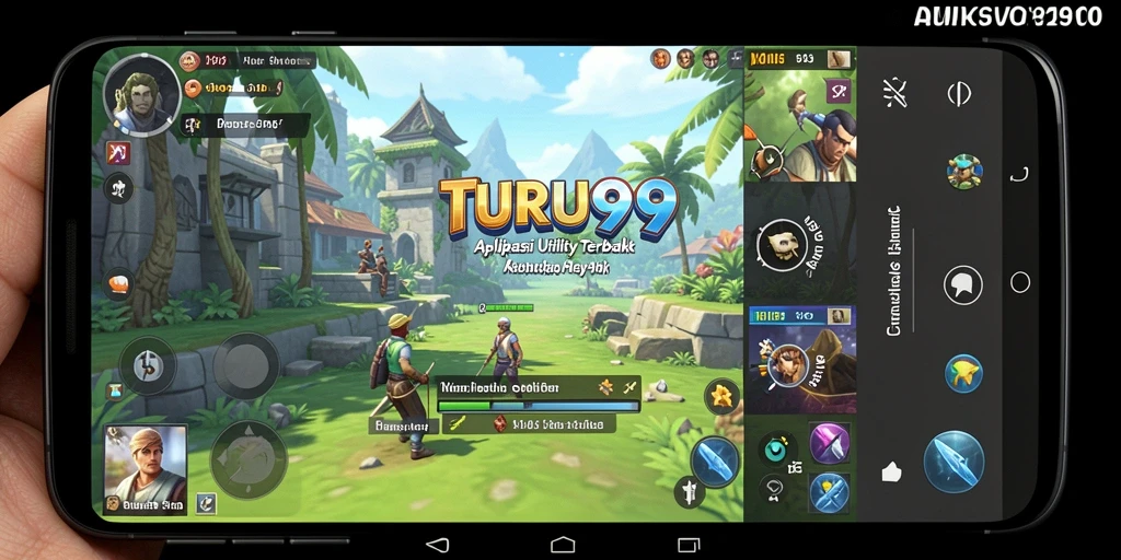 Screenshot utama TURU99 menampilkan berbagai fitur aplikasi Utility.