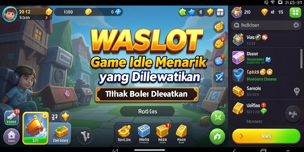 Tampilan gameplay <strong>WASLOT</strong> yang seru dan interaktif dalam genre Idle.