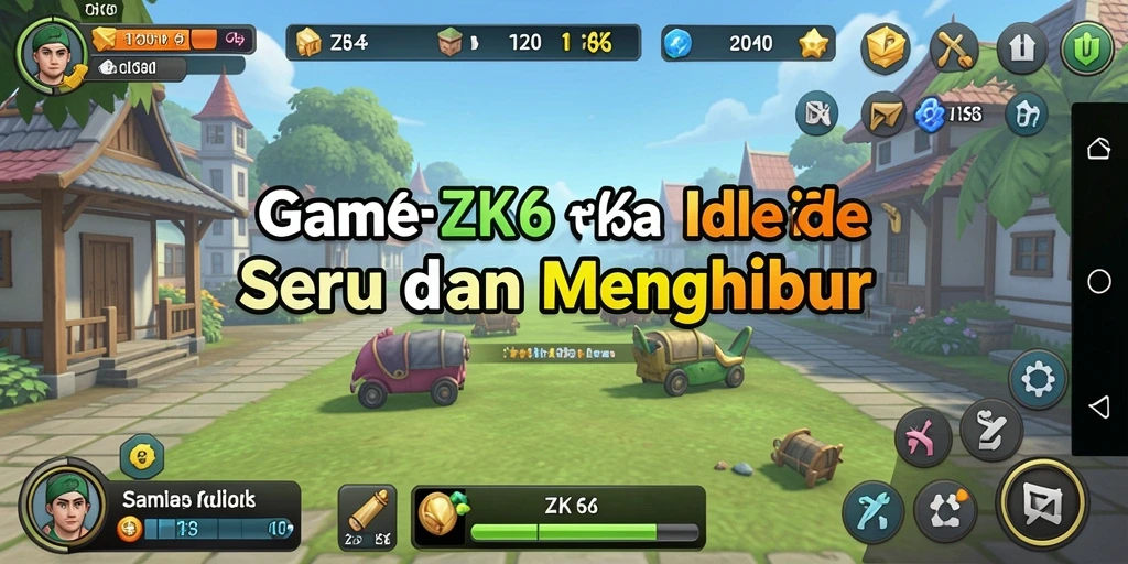 Screenshot utama ZK6 menampilkan gameplay Idle yang menarik dan seru.